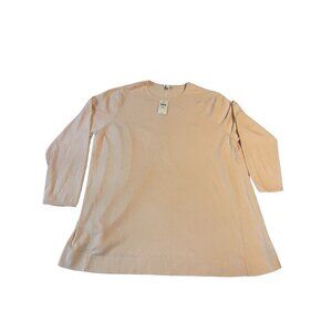 Light Pink Long Sleeve Tunic style sweater j Jill 2x blush long sleeve